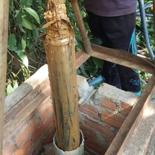 广州花都周边深水井水泵卡塞水井的维修